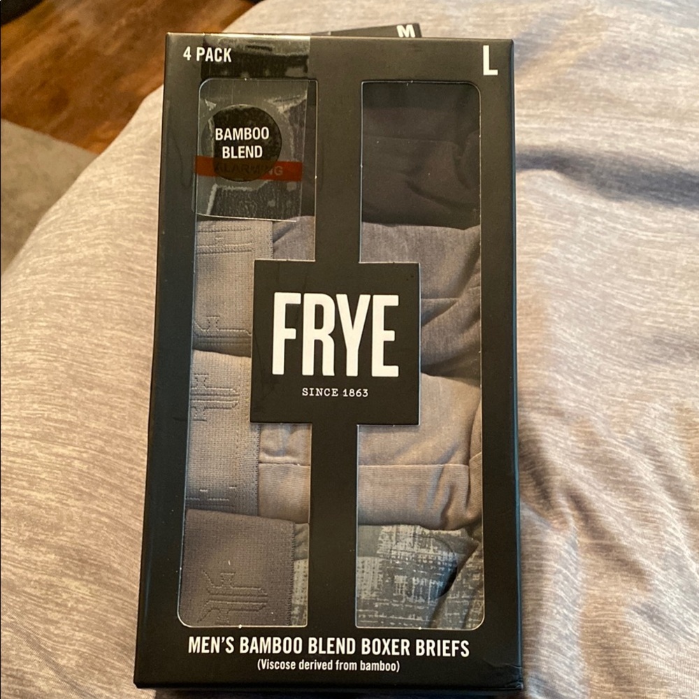 Frye Men's Boxer Briefs 4-Pack - Black and Gray